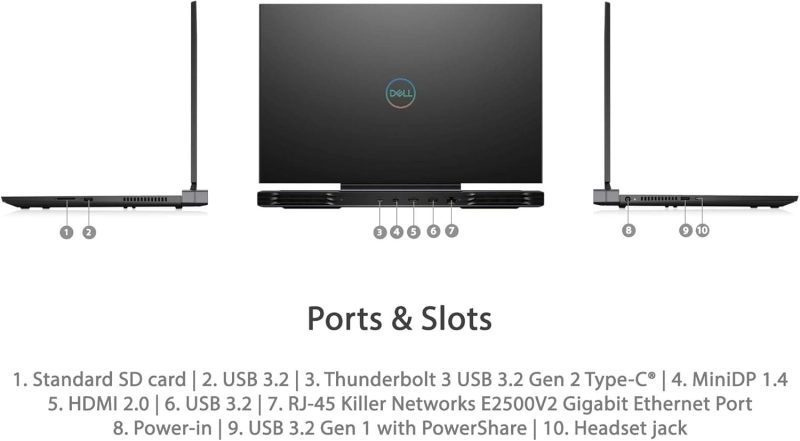 Dell G7 7700 Core i7 10th Gen – 16GB RAM 512GB SSD – 8GB RTX 2070 – 6K Display – RGB Backlit